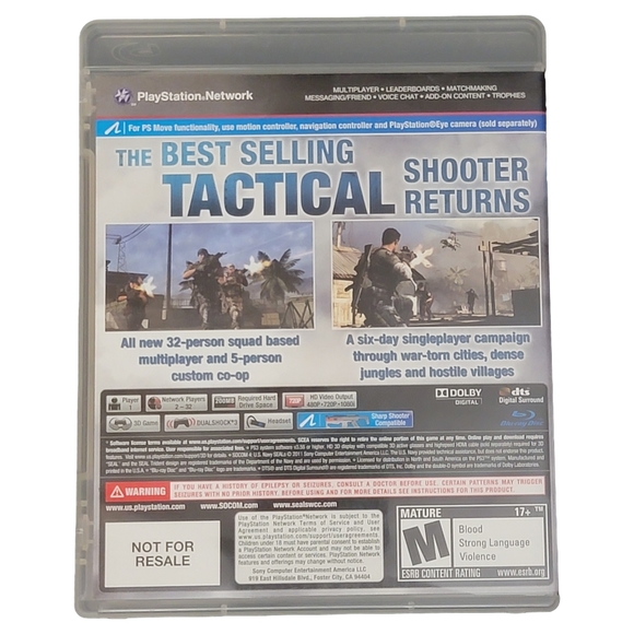 SOCOM 4: U.S. Navy SEALs (Sony PlayStation 3, 2011) - Picture 4 of 4